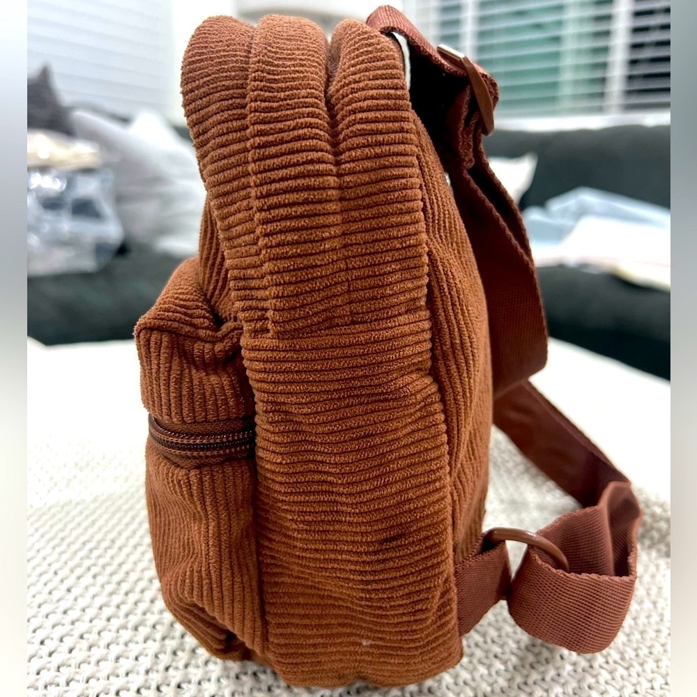 Adidas Brown Ribbed Mini Bag - Picture 5 of 12